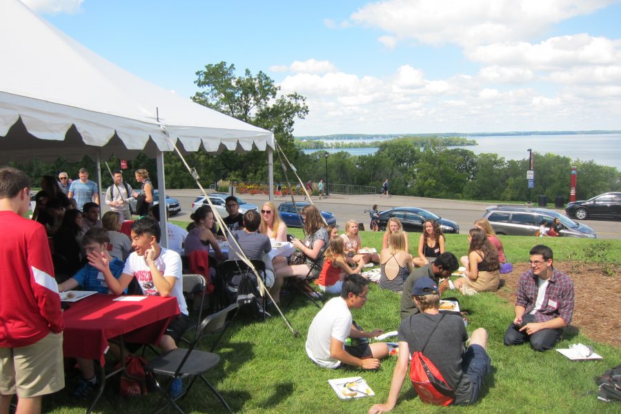 Students during the 2016 Fall Kick-Off Event