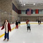 L&S Honors students skate their way around the rink in Bakke Recreation Center.