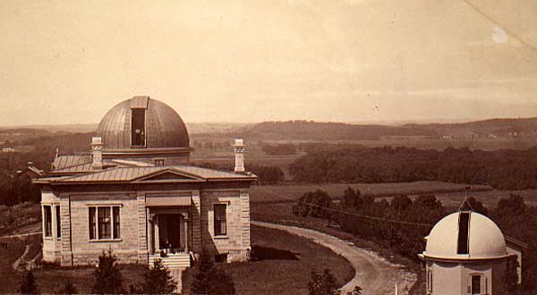 Washburn Observatory building in 1880